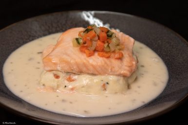 Saumon en sauce